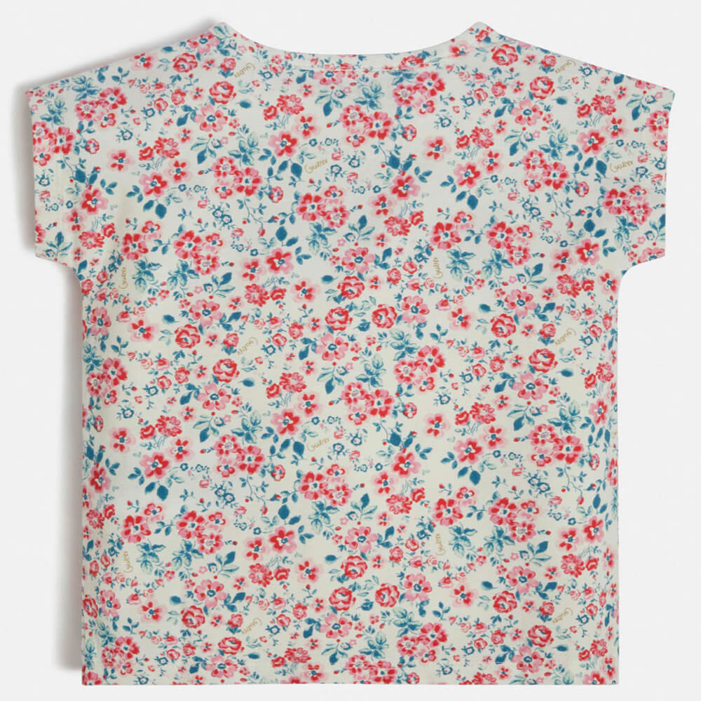 Guess Girls Multi Flower Patterned T-Shirt