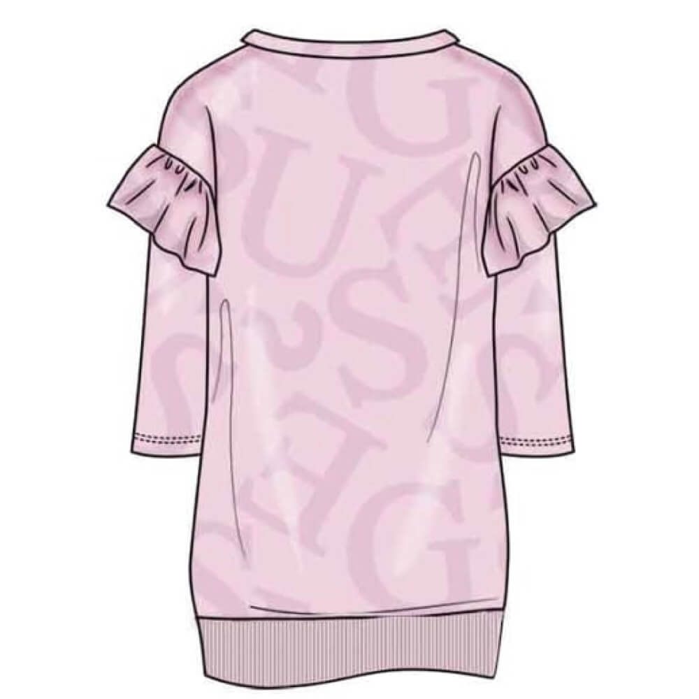 Guess Girls Pink French Terry Dress