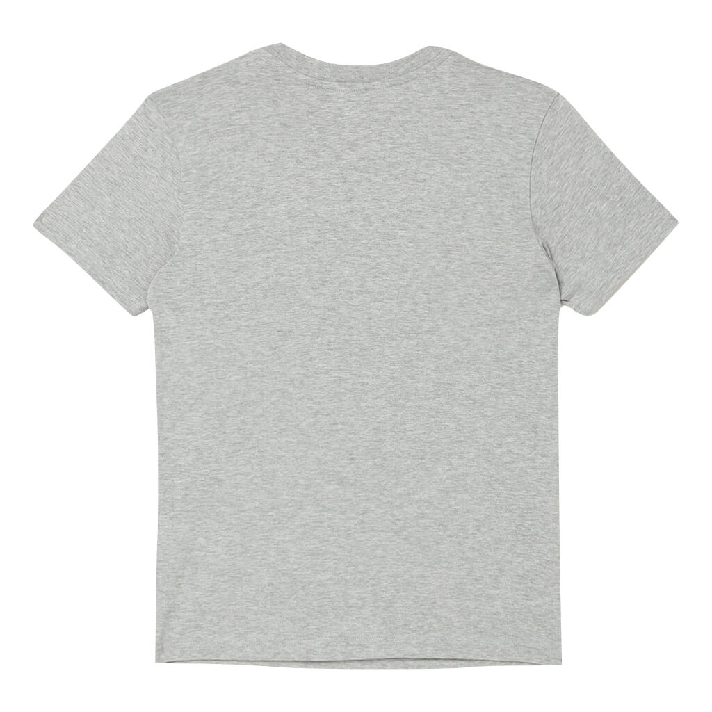 Diesel Boys Grey T-Shirt Cotton With Dual Diesel Logo