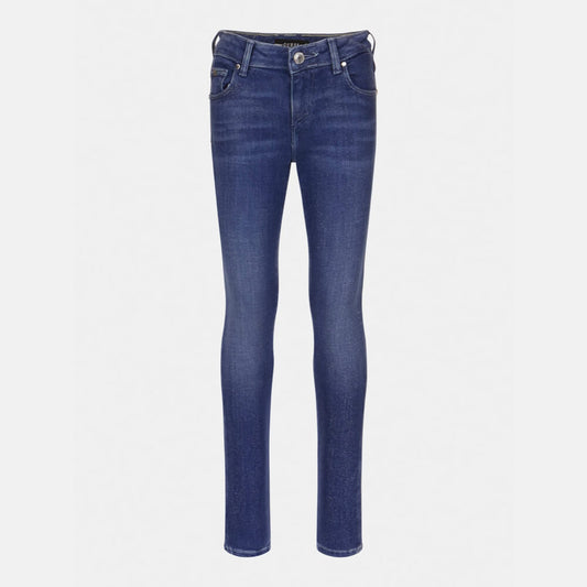 Guess Girls Blue Denim Skinny Glitter Jeans