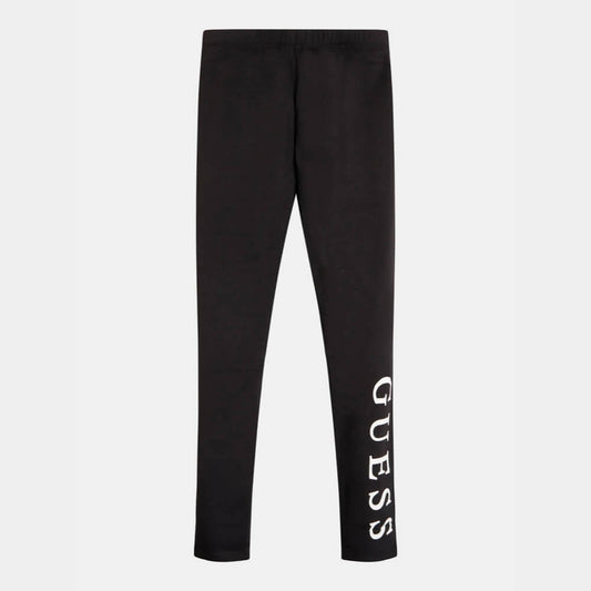 Guess Girls Jet Black With Side Logo Leggings