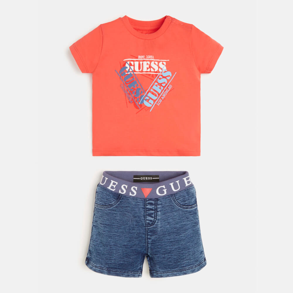 Guess Baby Boys T-Shirt And Shorts Combo Set