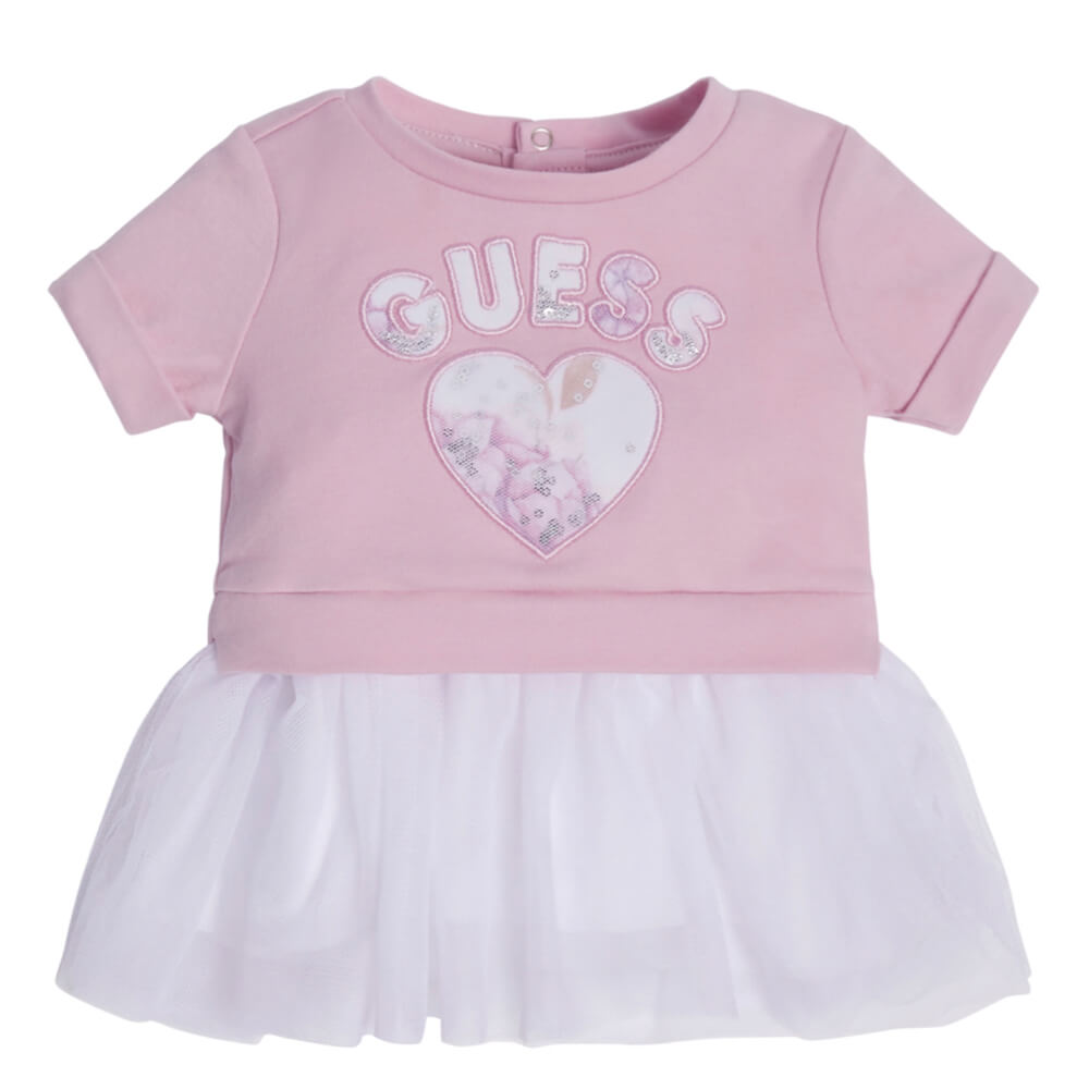 Guess Baby Girls Purple T-Shirt and Leggings Combo Set