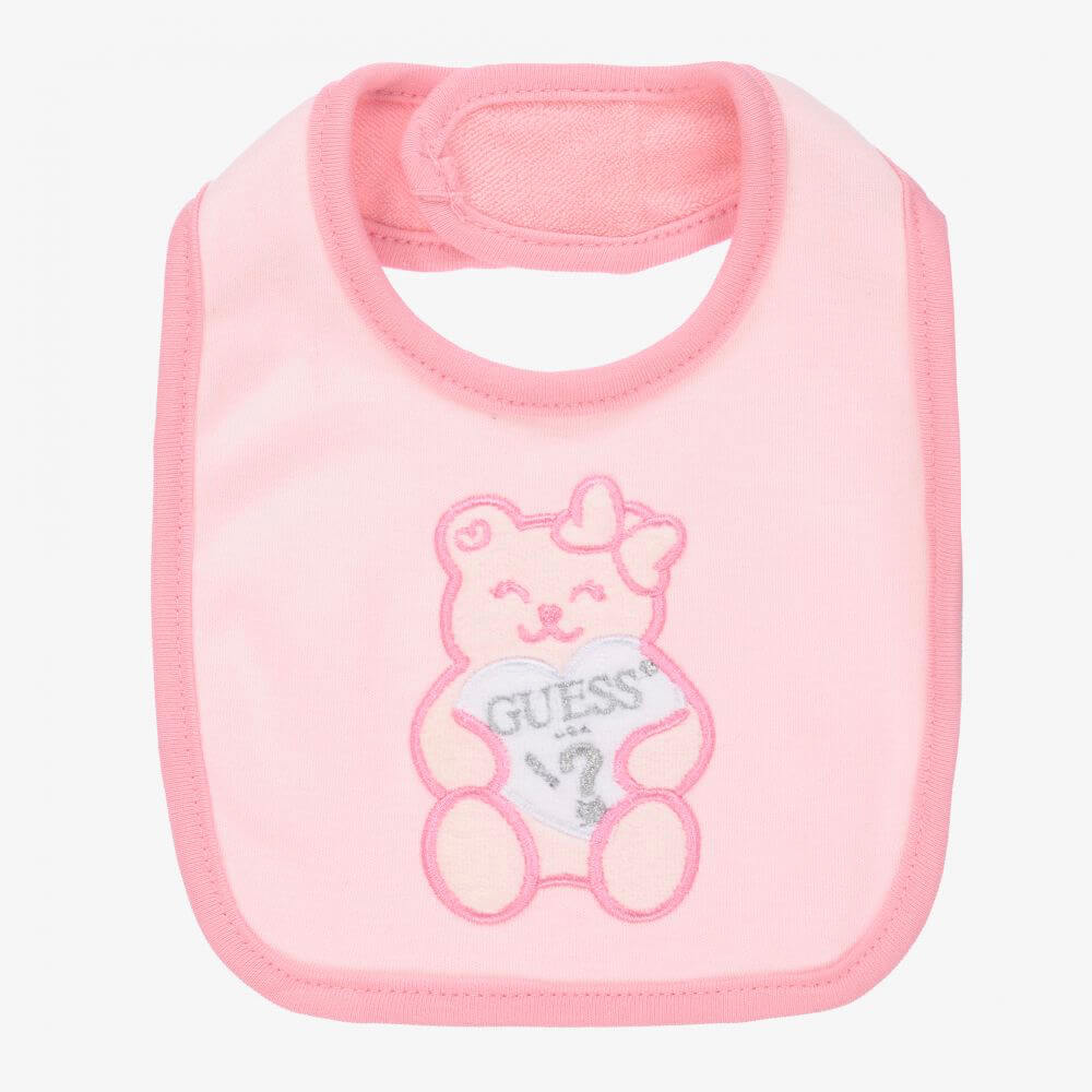 Guess Baby Girls Ballet Pink Bib