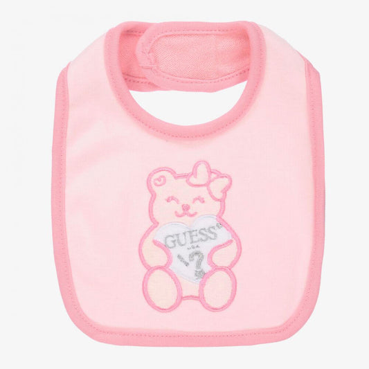 Guess Baby Girls Ballet Pink Bib