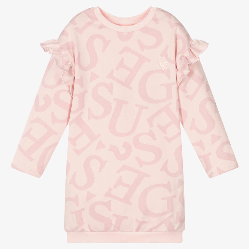 Guess Girls Pink French Terry Dress