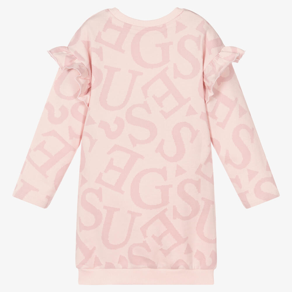 Guess Girls Pink French Terry Dress