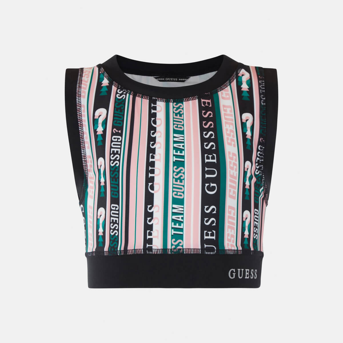 Guess Girls Multi-colour Stripes Crop Top