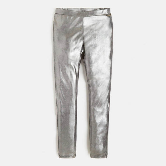 Guess Girls Silver Foil Coating Leggings
