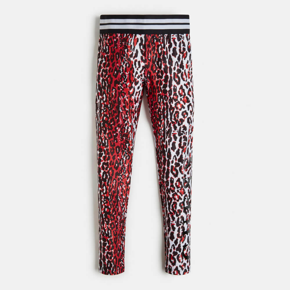 Guess Girls Red & Multi Microfiber Leggings