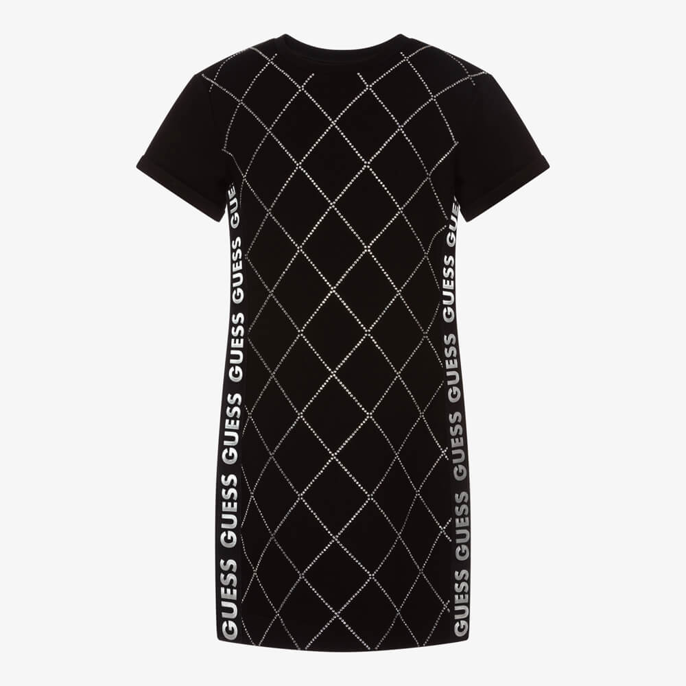 Guess Girls Black Scuba Dress