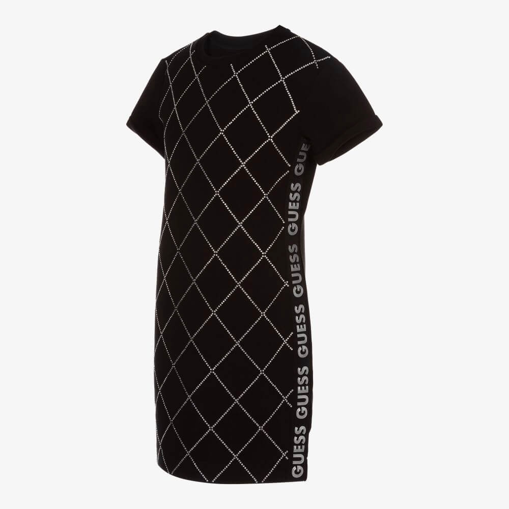 Guess Girls Black Scuba Dress