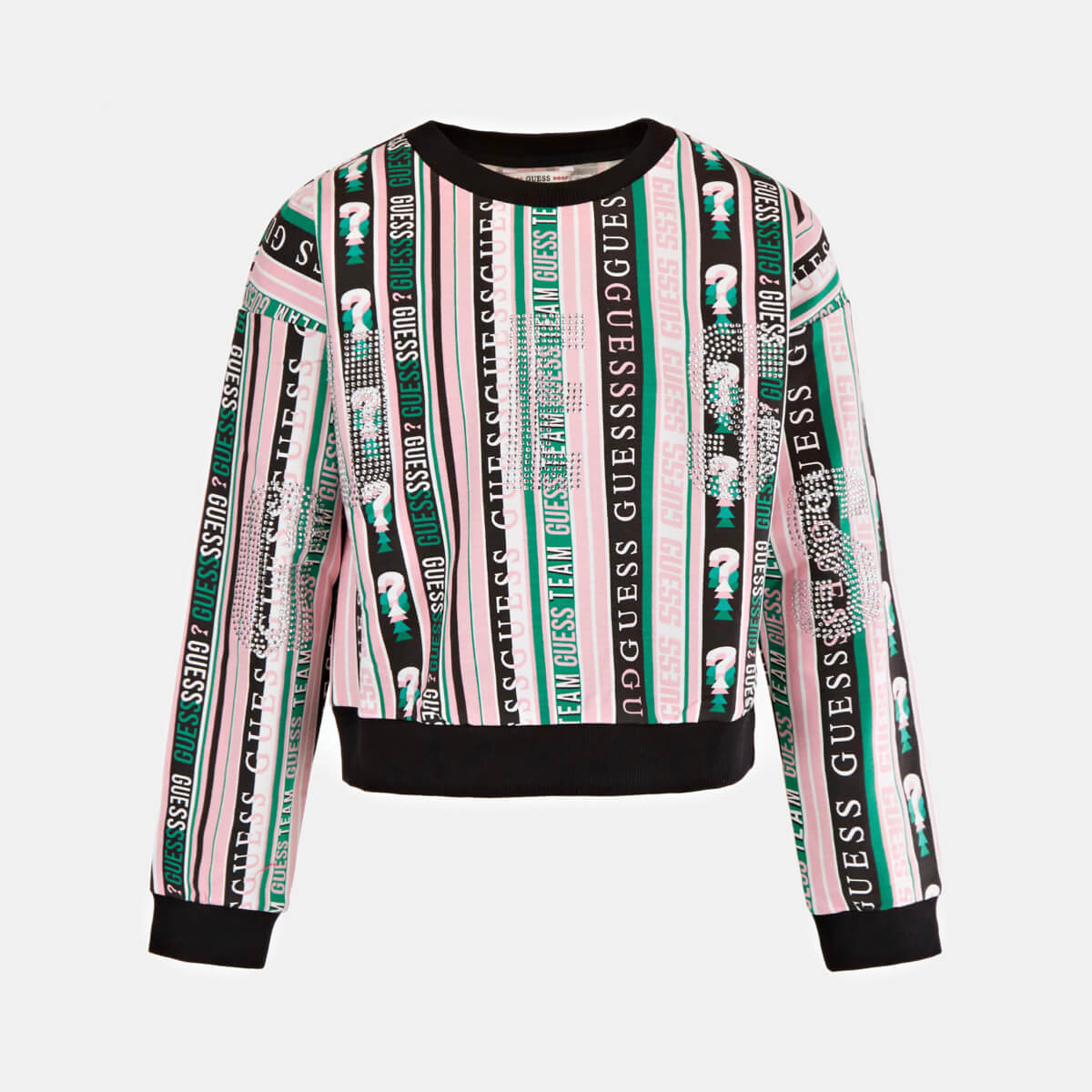 Guess Girls Multi-colour Stripes Sweatshirt
