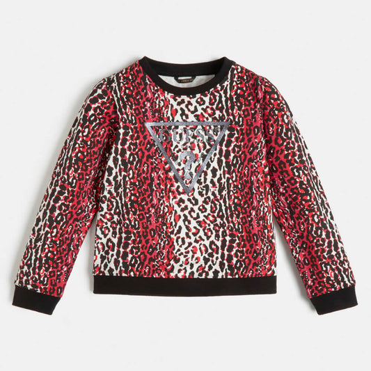 Guess Girls Red & Multi Sweatshirt
