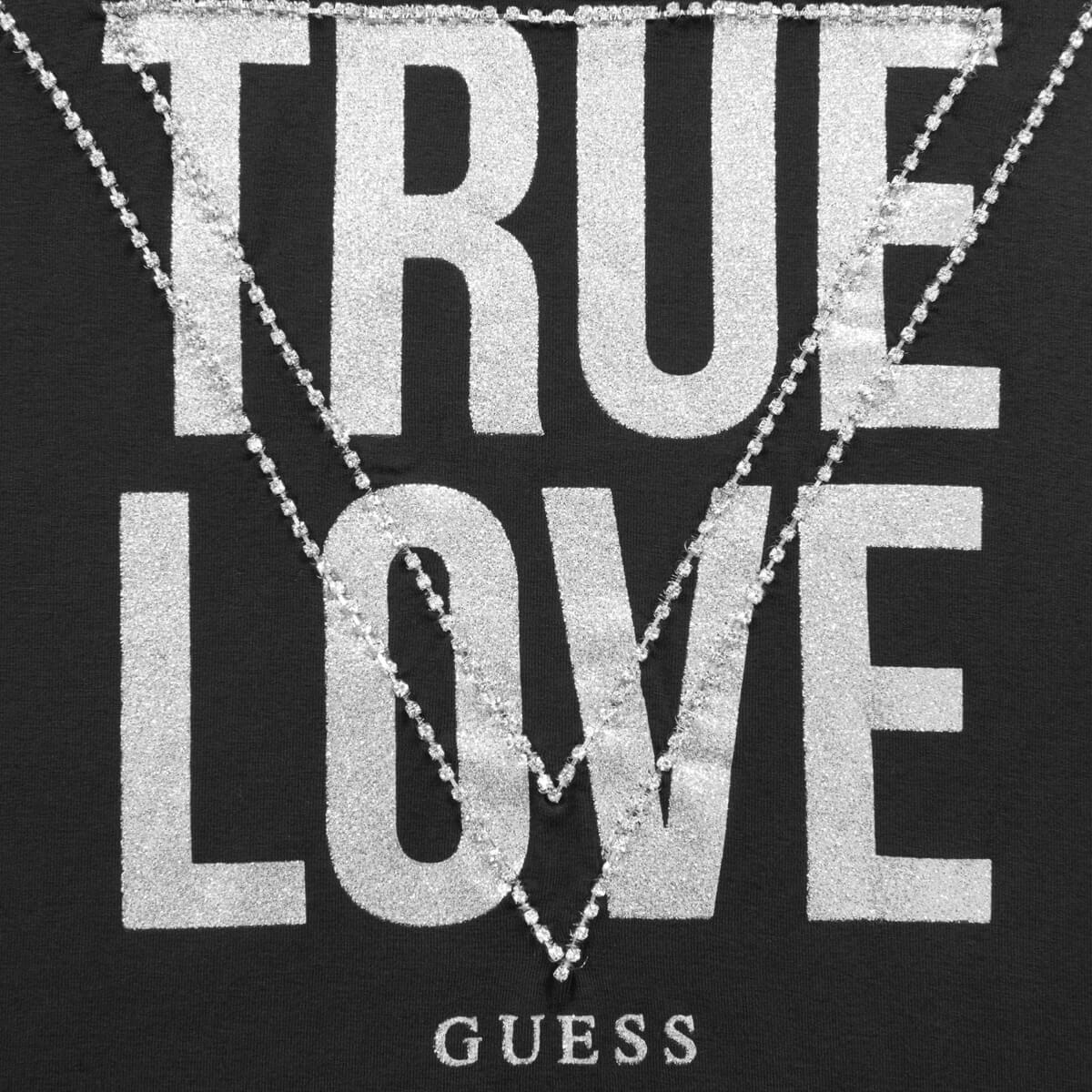 Guess Girls Black True Love T-Shirt