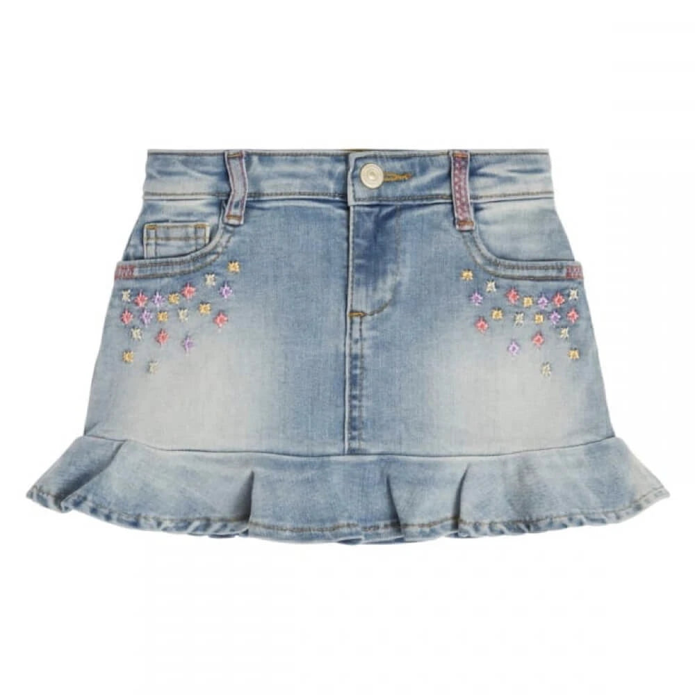 Guess Girls Blue Denim Skirt