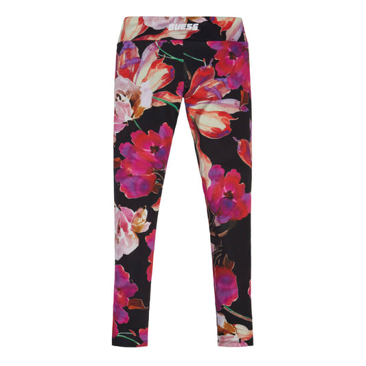 Guess Girls Pink & Black Leggings