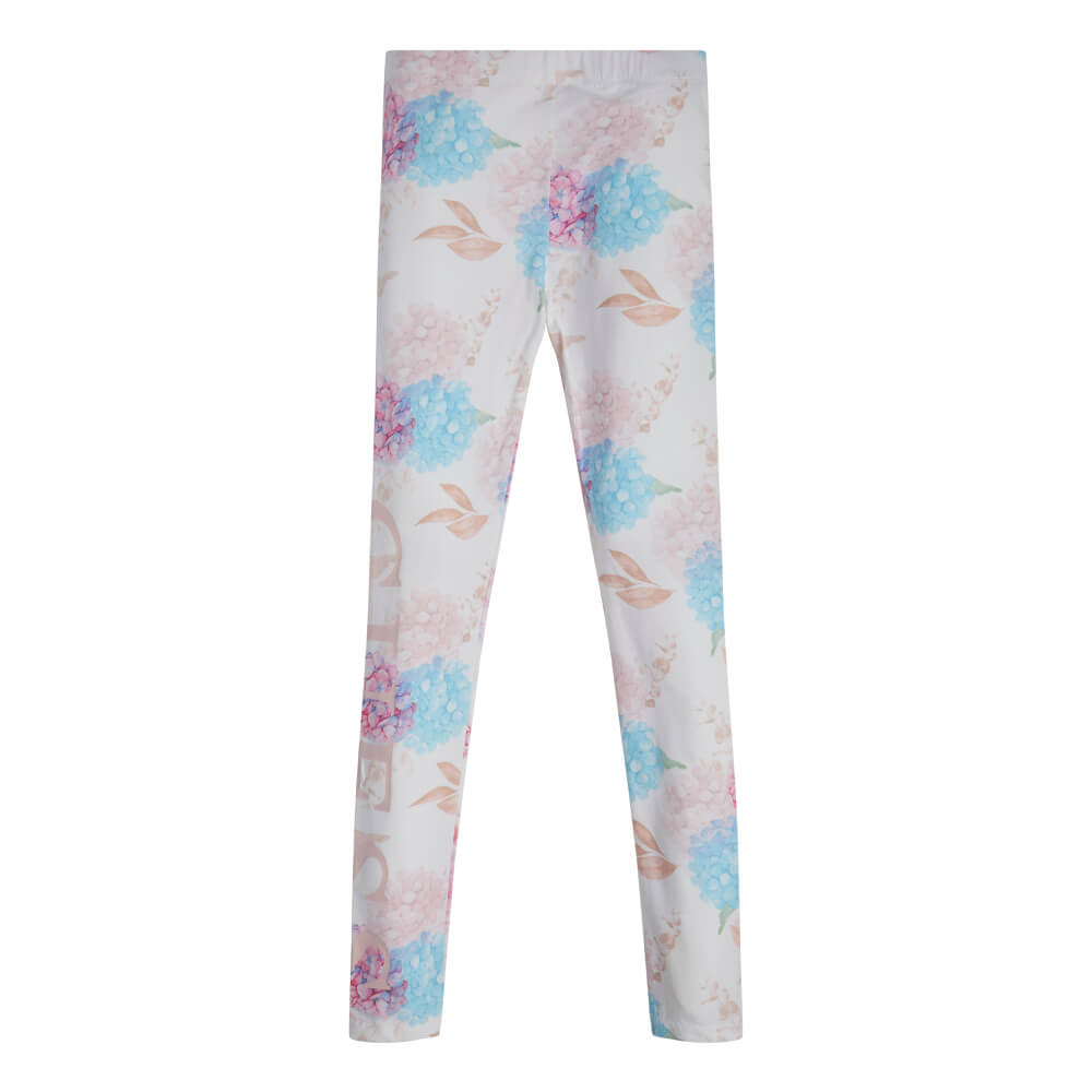 Guess Girls Pink & White Leggings