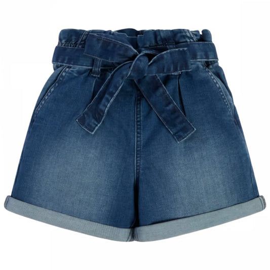 Guess Girls Blue Stretch Denim Shorts