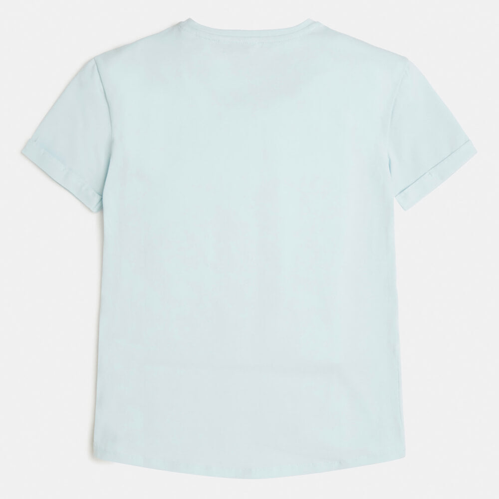 Guess Girls Green T-Shirt With Reversible Sequin Design