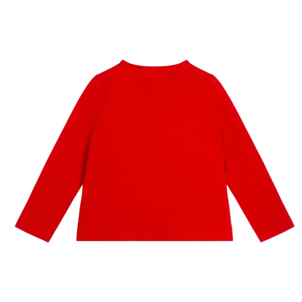 Guess Girls Red Jersey Top