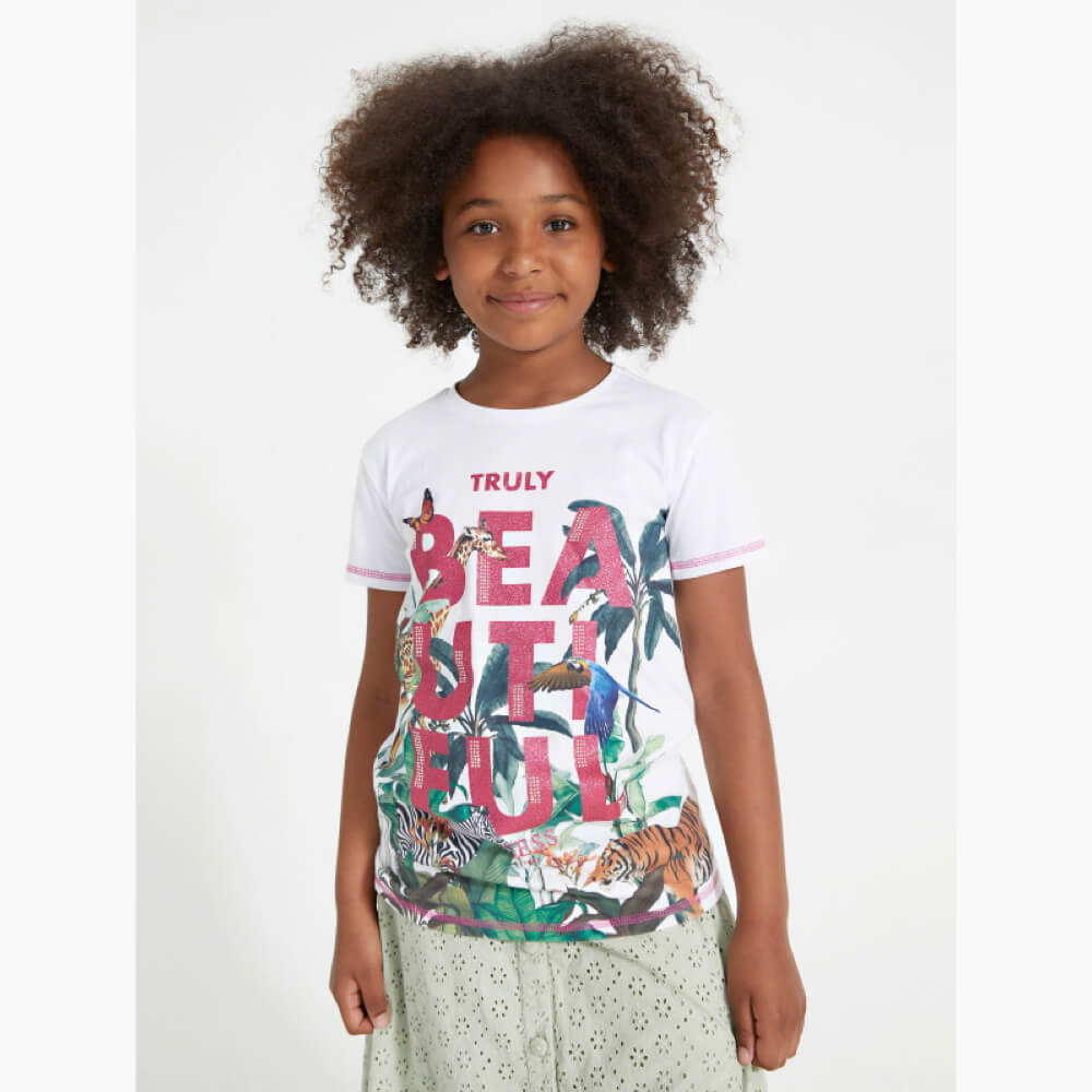 Guess Girls White Tunique T-Shirt