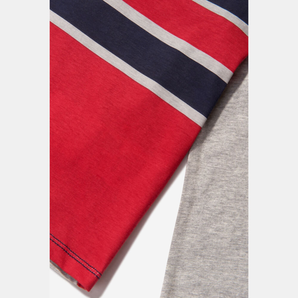 Guess Girls Grey & Red Trendy Top