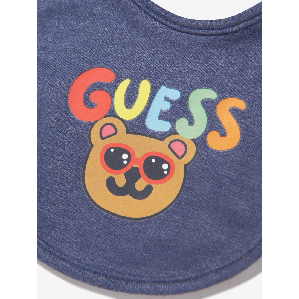 Guess Unisex Blue & Multi-colour Reversible Bib