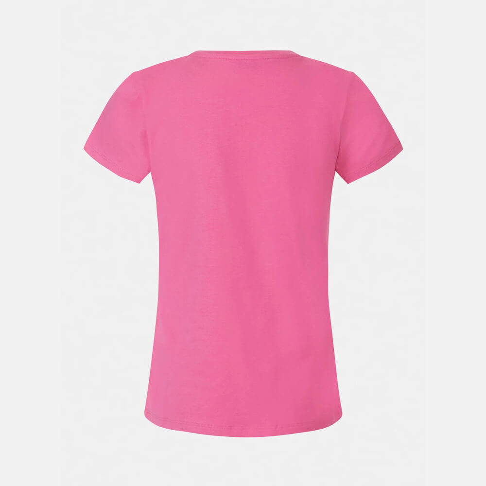 Guess Girls Pink With Front Sequins Print T-Shirt