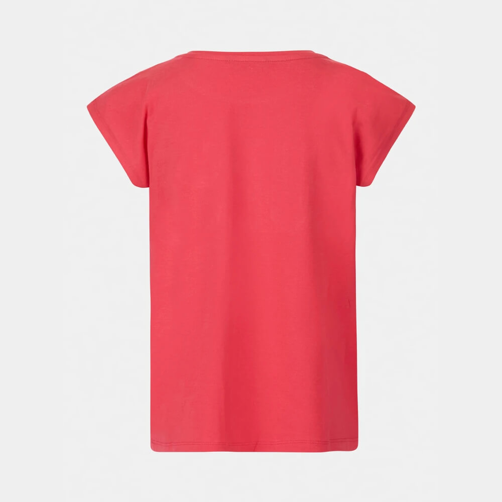 Guess Girls Pink Cotton With Large Guess Logo T-Shirt