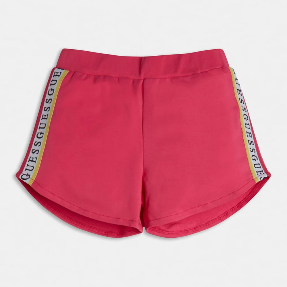 Guess Girls Pink With Side Logo Shorts