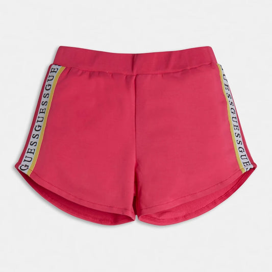 Guess Girls Pink With Side Logo Shorts