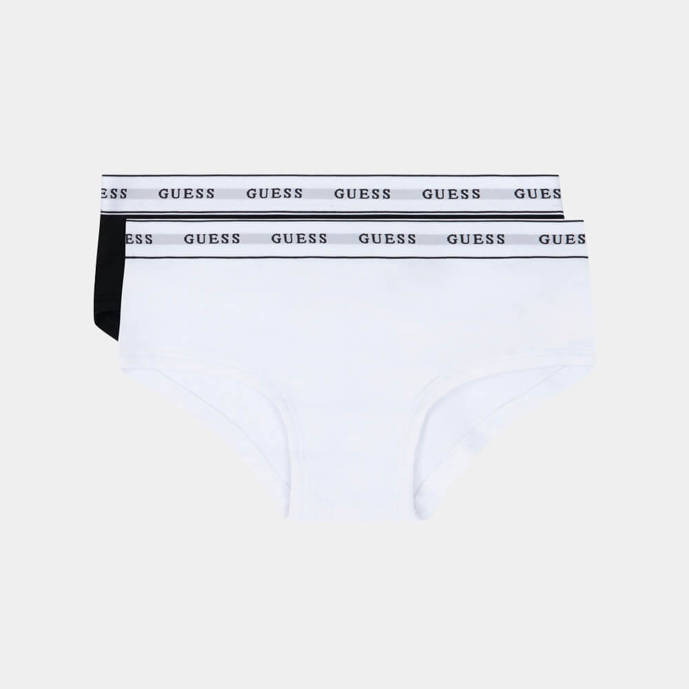 Guess Girls White & Black Combo Pack of 2 Briefs
