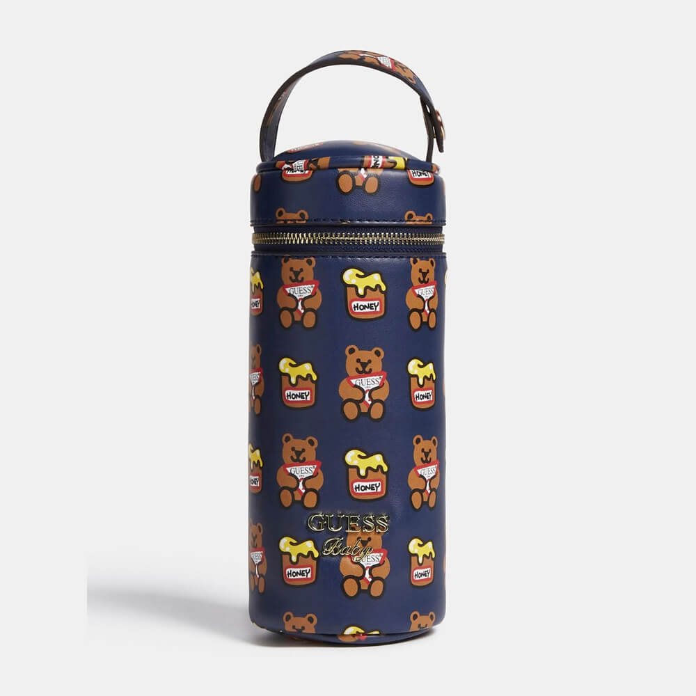 Guess Unisex Brown & Multi-colour Babys Bottle Bag