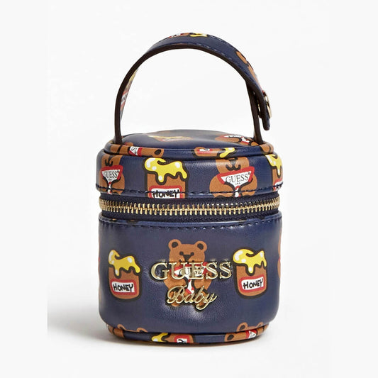 Guess Unisex Brown & Multi-colour Babys Pacifier (Dummy) Holder Case