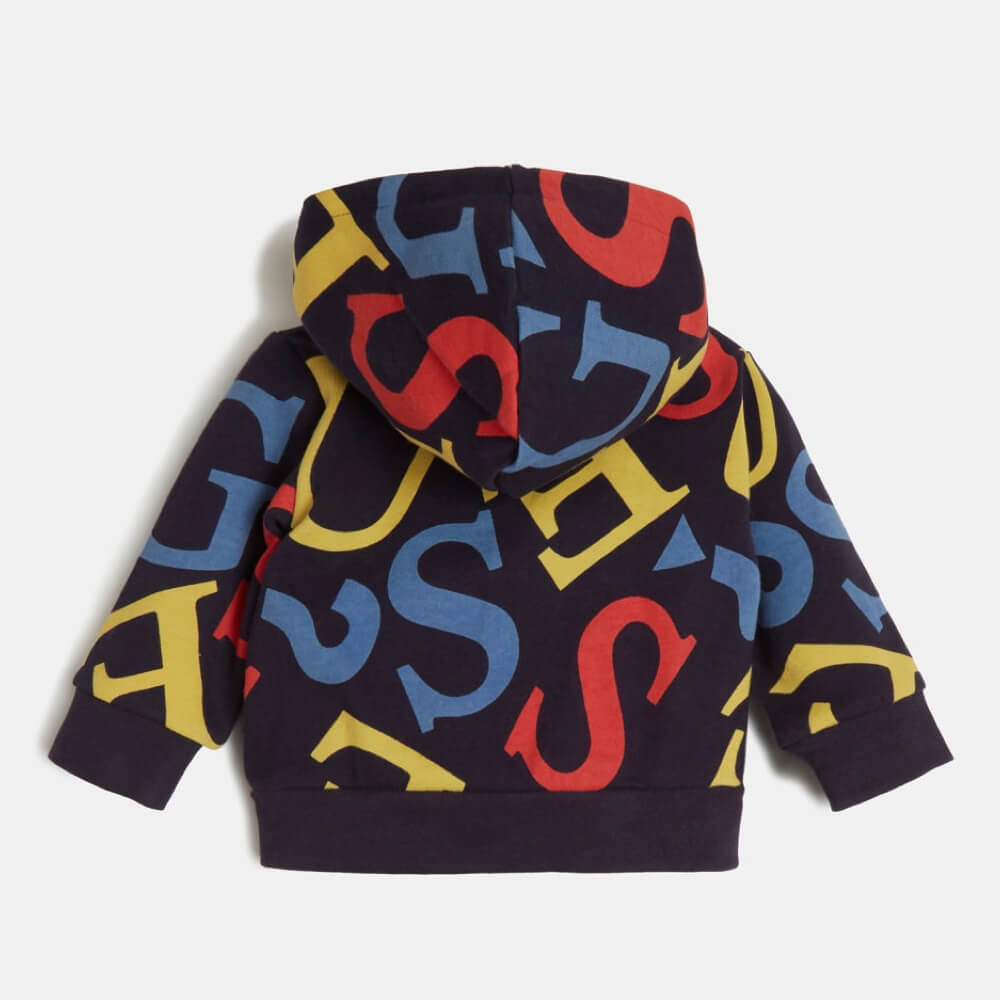 Guess Baby Boys Navy & White Hoodie & Joggers Combo Set