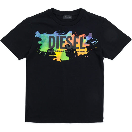 Diesel Boys Black Tdosky T-Shirt