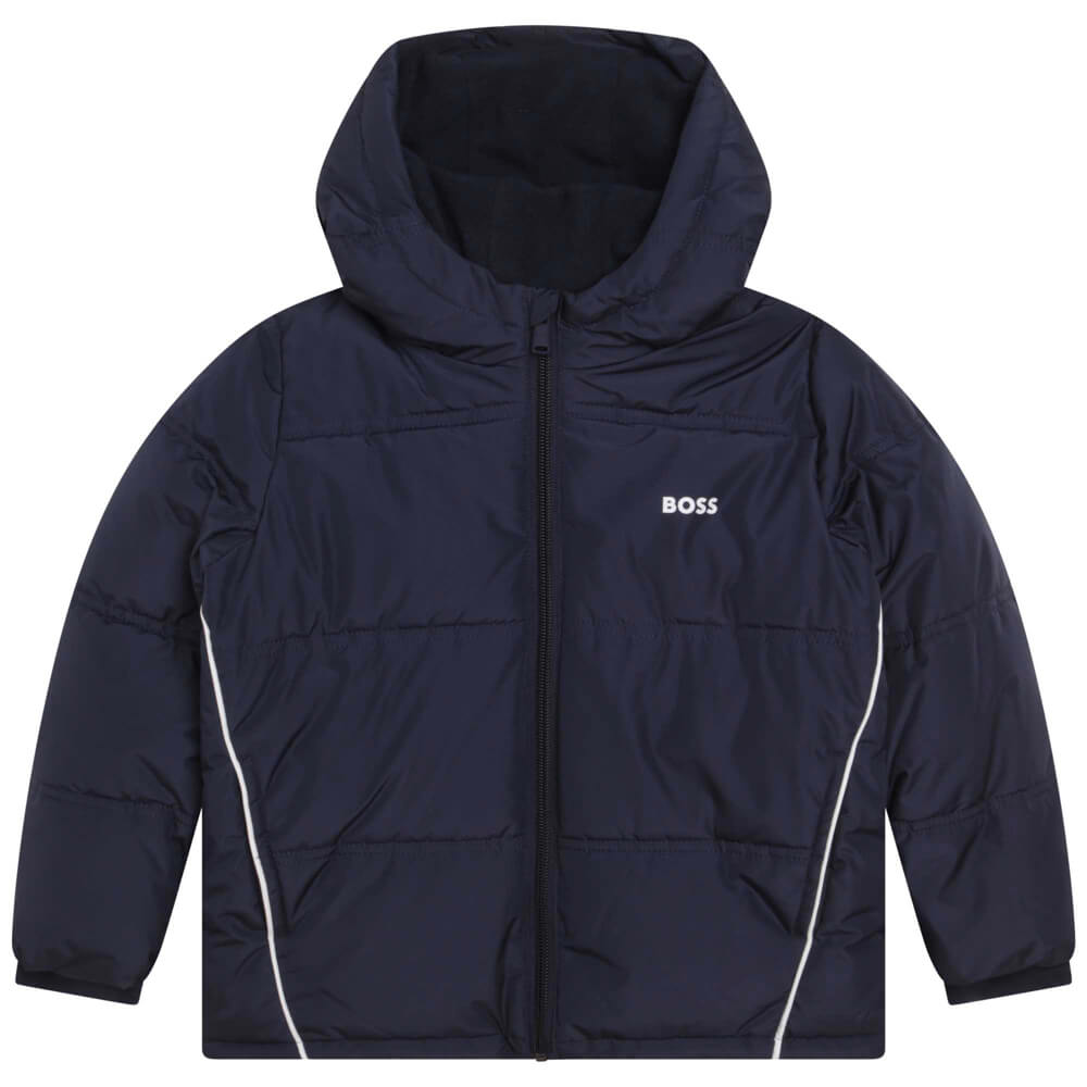 Boss Kidswear Baby Boys Navy Puffer Jacket