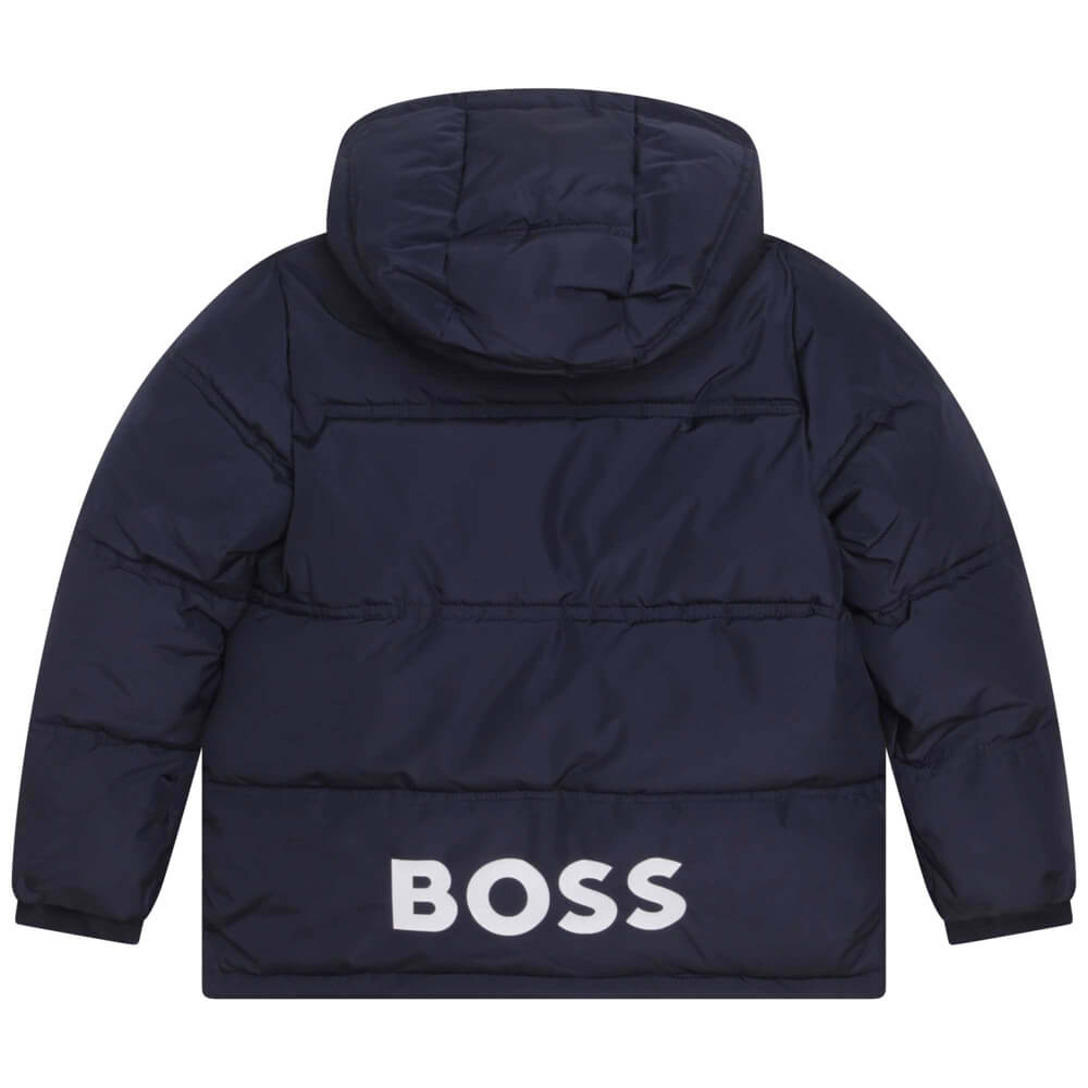 Boss Kidswear Baby Boys Navy Puffer Jacket