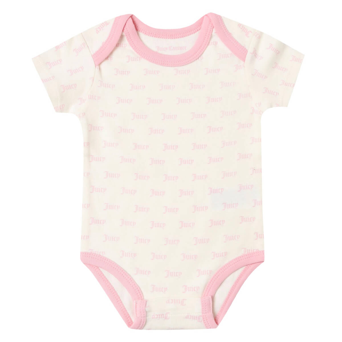 Juicy Couture Baby Girls Pink & Cream Babysuit (2 Pack)
