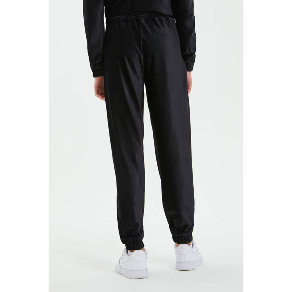 Juicy Couture Girls Black Corduroy Velour Joggers