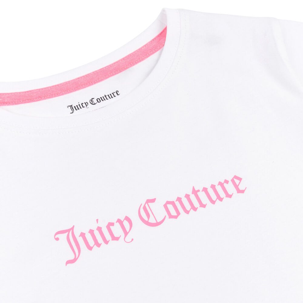 Juicy Couture Girls Black & White 2 Pack Fitted T-Shirt