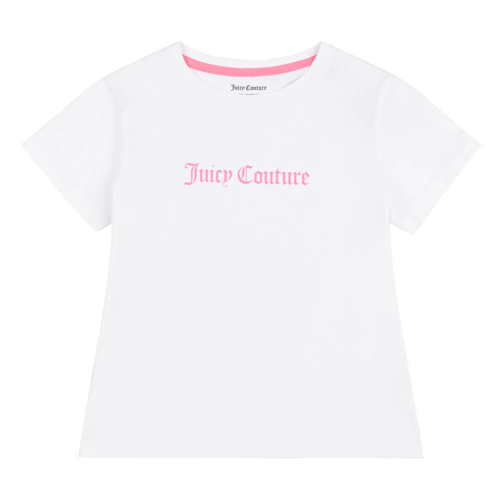Juicy Couture Girls Black & White 2 Pack Fitted T-Shirt