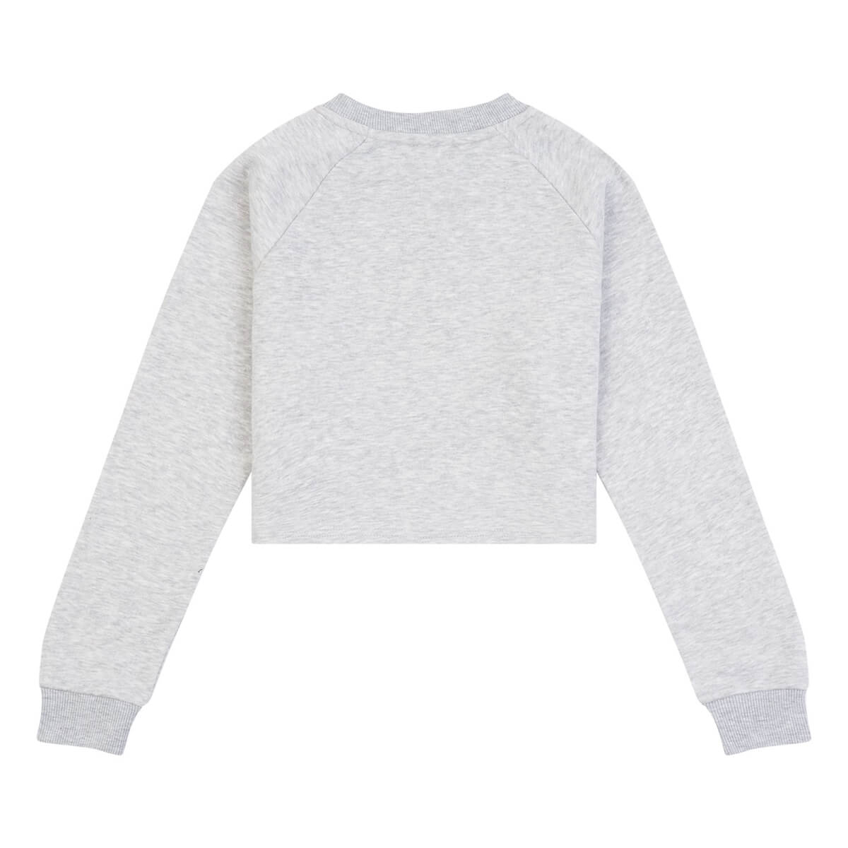 Juicy Couture Girls Grey Crop Raglan Crew Sweatshirt
