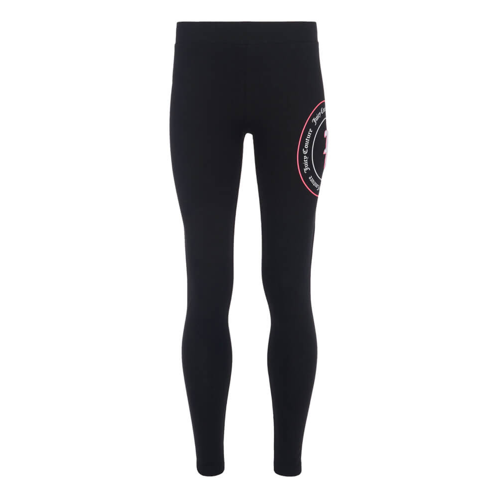 Juicy Couture Girls Black Leggings with JC Logo
