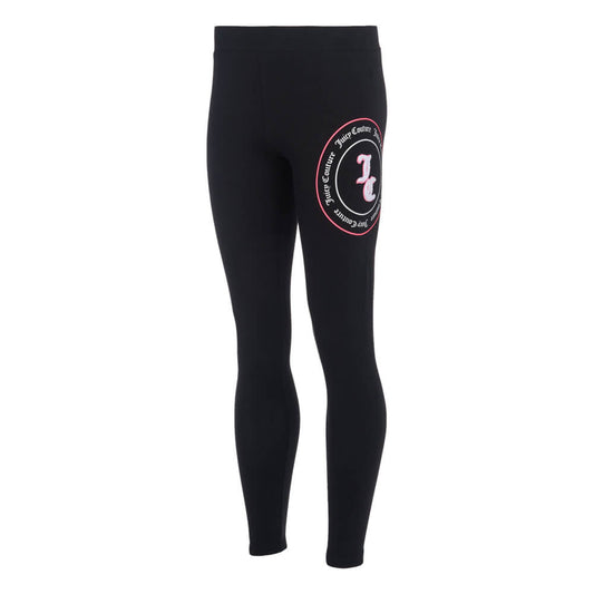 Juicy Couture Girls Black Leggings with JC Logo