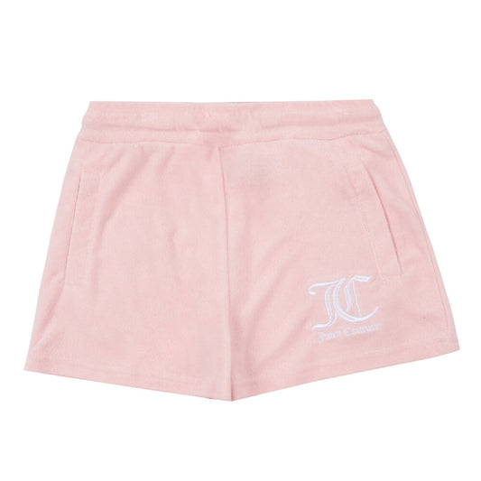Juicy Couture Girls Pink Towelling Shorts