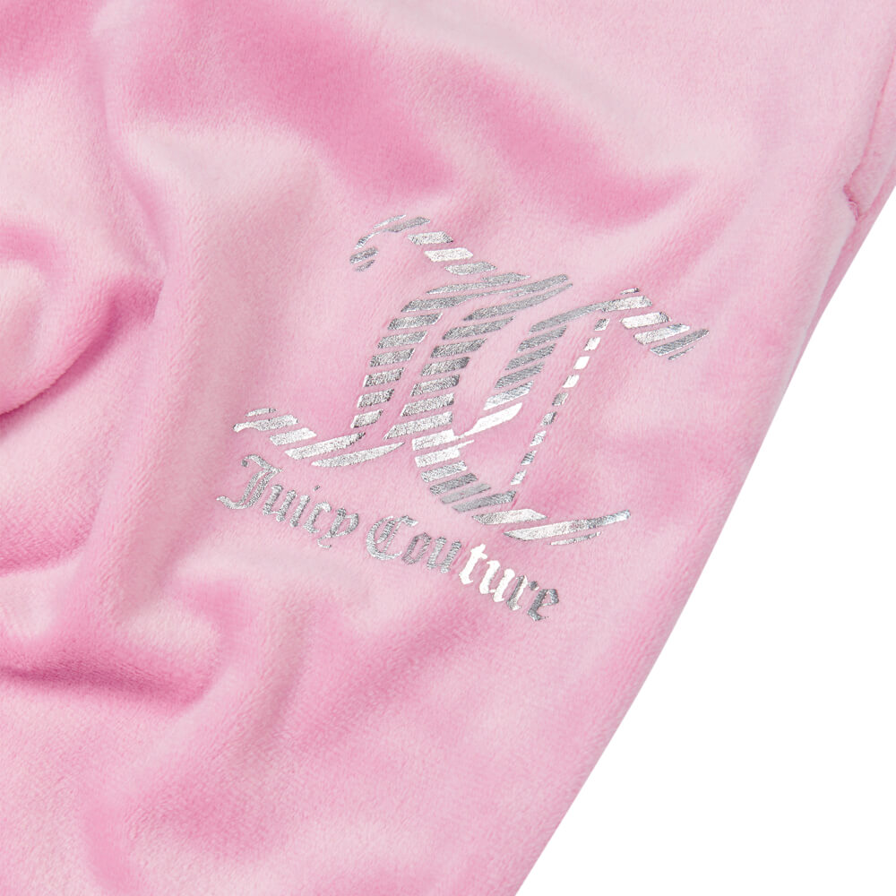 Juicy Couture Girls Pink Velour Slim Joggers
