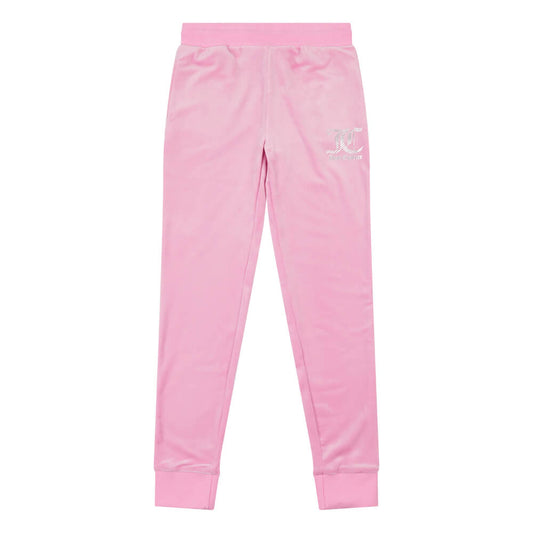 Juicy Couture Girls Pink Velour Slim Joggers