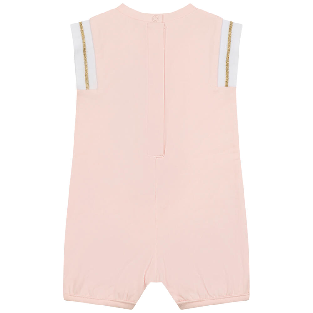 Karl Lagerfeld Baby Girls Pink Sleeveless Babysuit